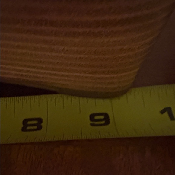 coach peep toe nude patent wedge, size 9B - Picture 10 of 10